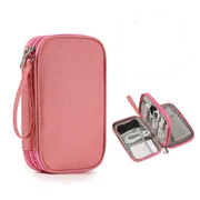 Portable Travel Data Cable Storage Bag for Electronics