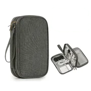 Portable Travel Data Cable Storage Bag for Electronics