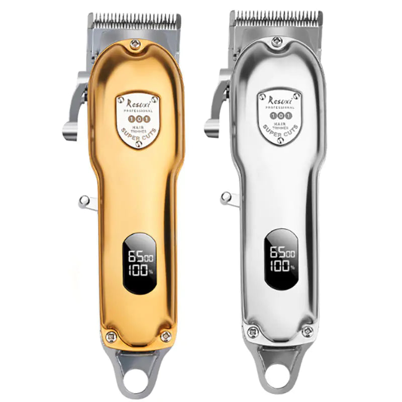 Full Metal Electric Hair Clipper with LCD Display