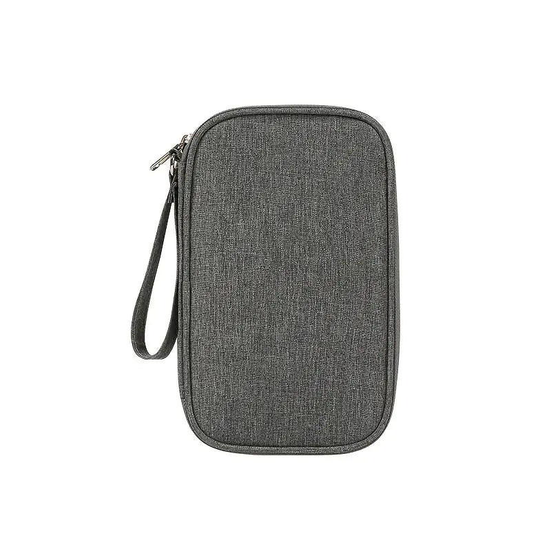 Portable Travel Data Cable Storage Bag for Electronics