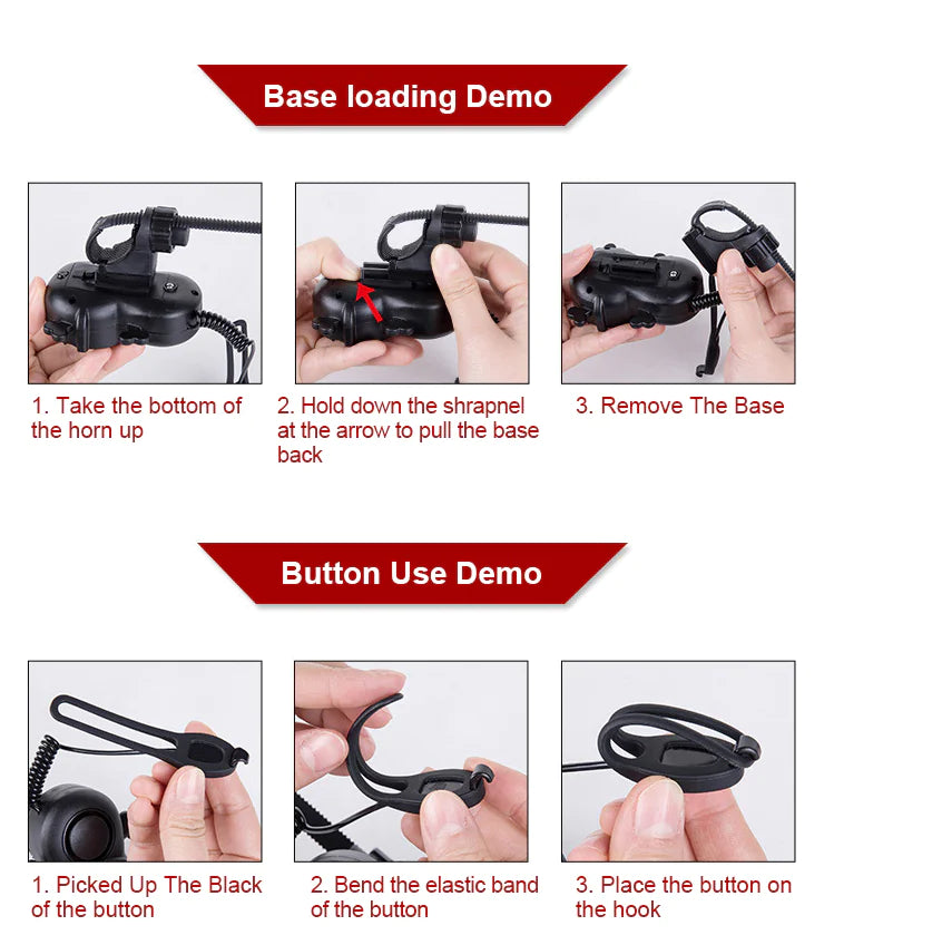 Loud Bicycle Horn & Skull Electronic Horn