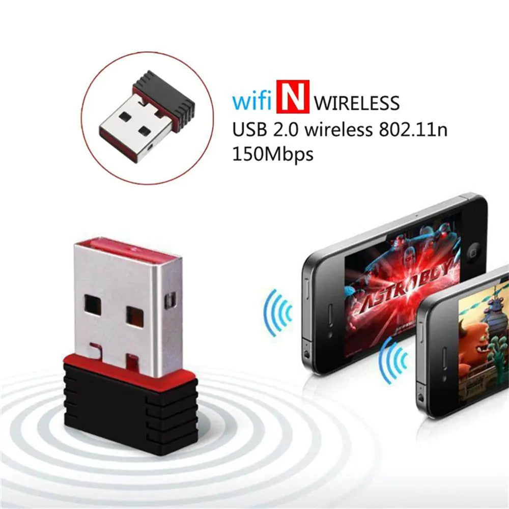 Mini Wireless USB WiFi Signal Receiver for Computers