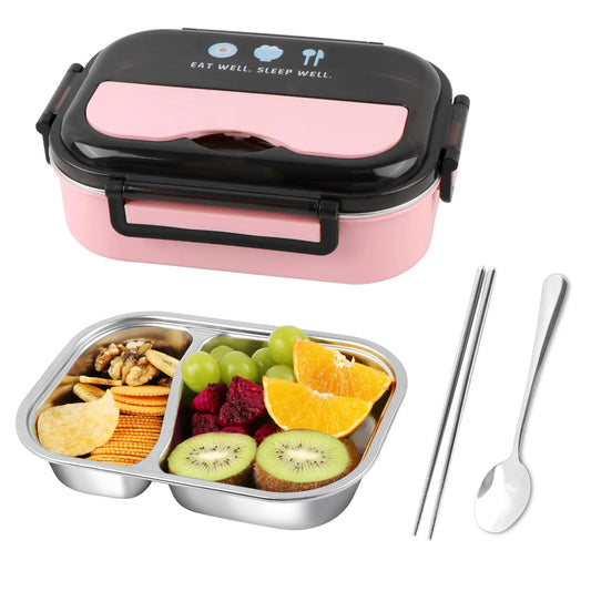 Tinaforld 304 Stainless Steel Lunch Box Leakproof Food Storage Containers Bento Box for AdultsMenWomen