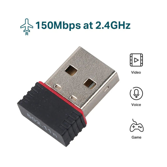 Mini Wireless USB WiFi Signal Receiver for Computers