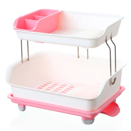 Kitchen Utensil Draining Rack and Storage Shelf